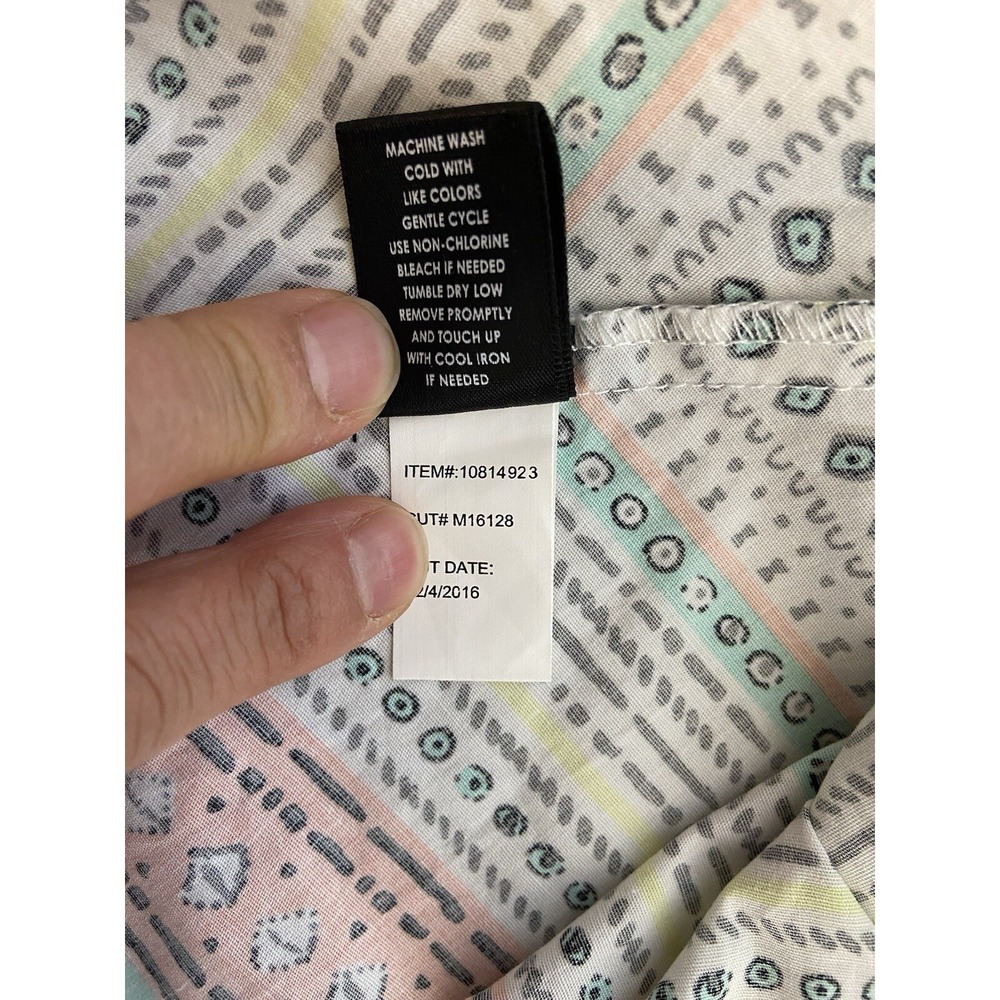 Torrid Insider Collection Womens Size 16 Border Print V Hem Dress Geometric - Picture 8 of 8